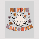 Hippie Halloween Ghost DTF Transfer - Retro Style Spooky Apparel